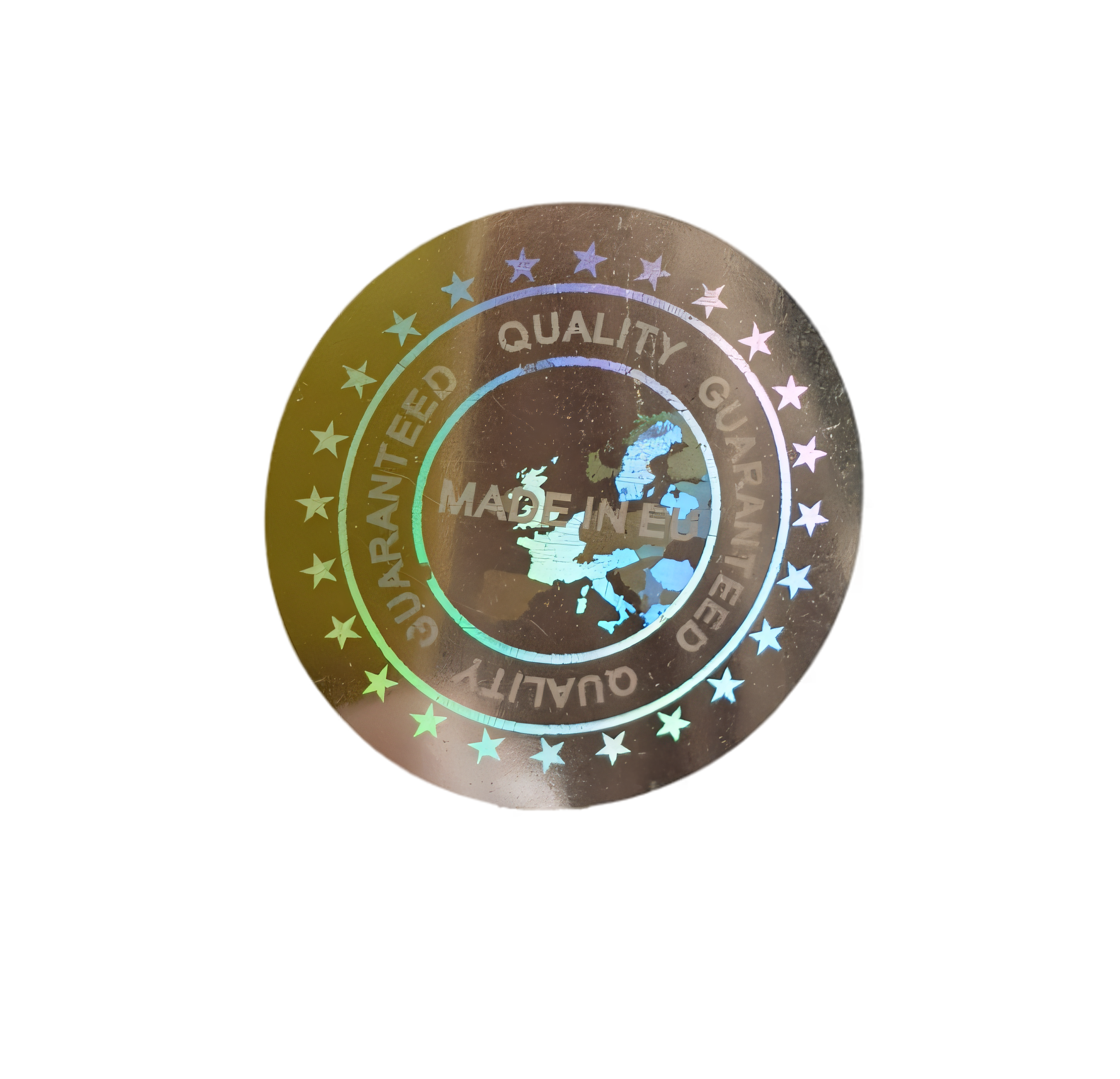 "Made in EU" 3D Hologramm silber
