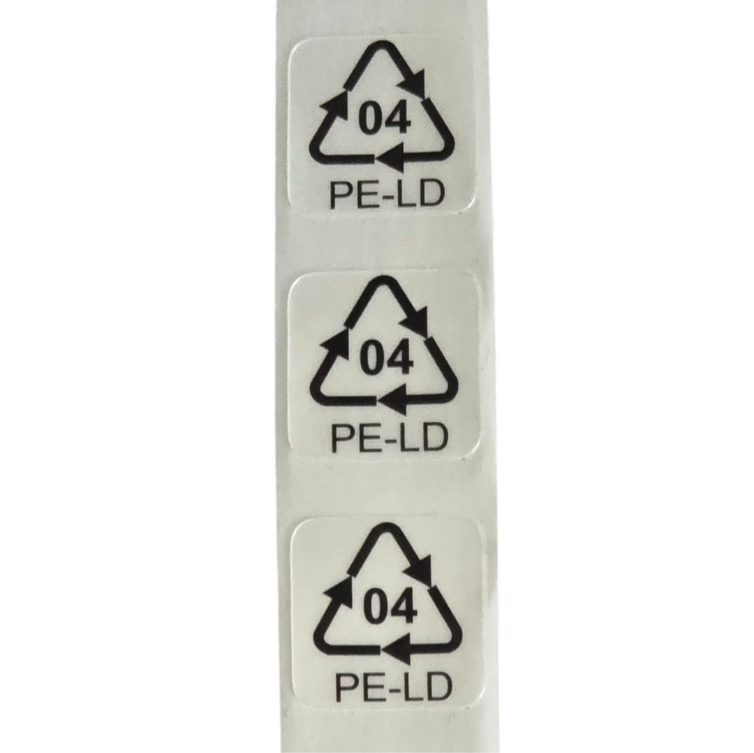 Hinweisetiketten für Italien PELD PE-LD Aufkleber 20x20mm transparent