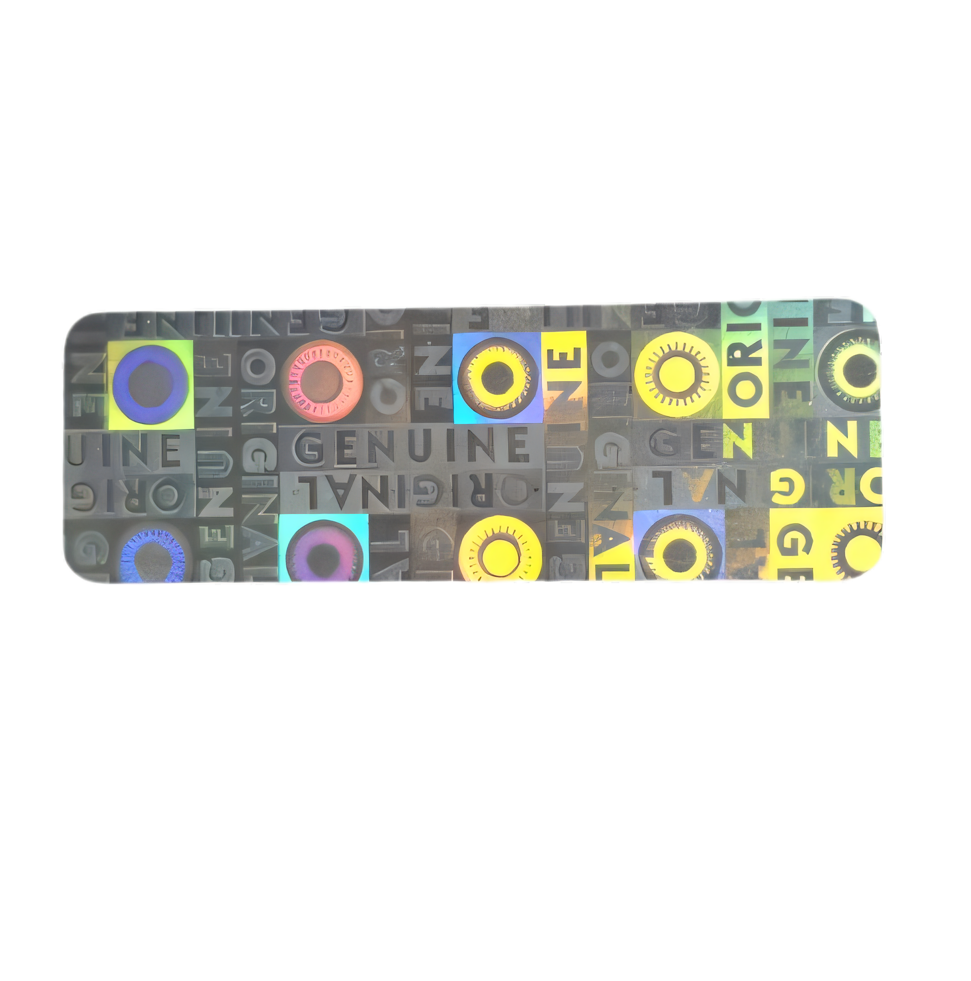 "Genuine" 3D Hologramm Garantiesiegel 10 x 30 mm
