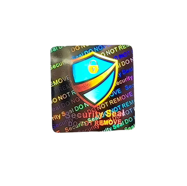 3D Hologramm Siegel Aufkleber Garantiesiegel Schloss 20x20 mm