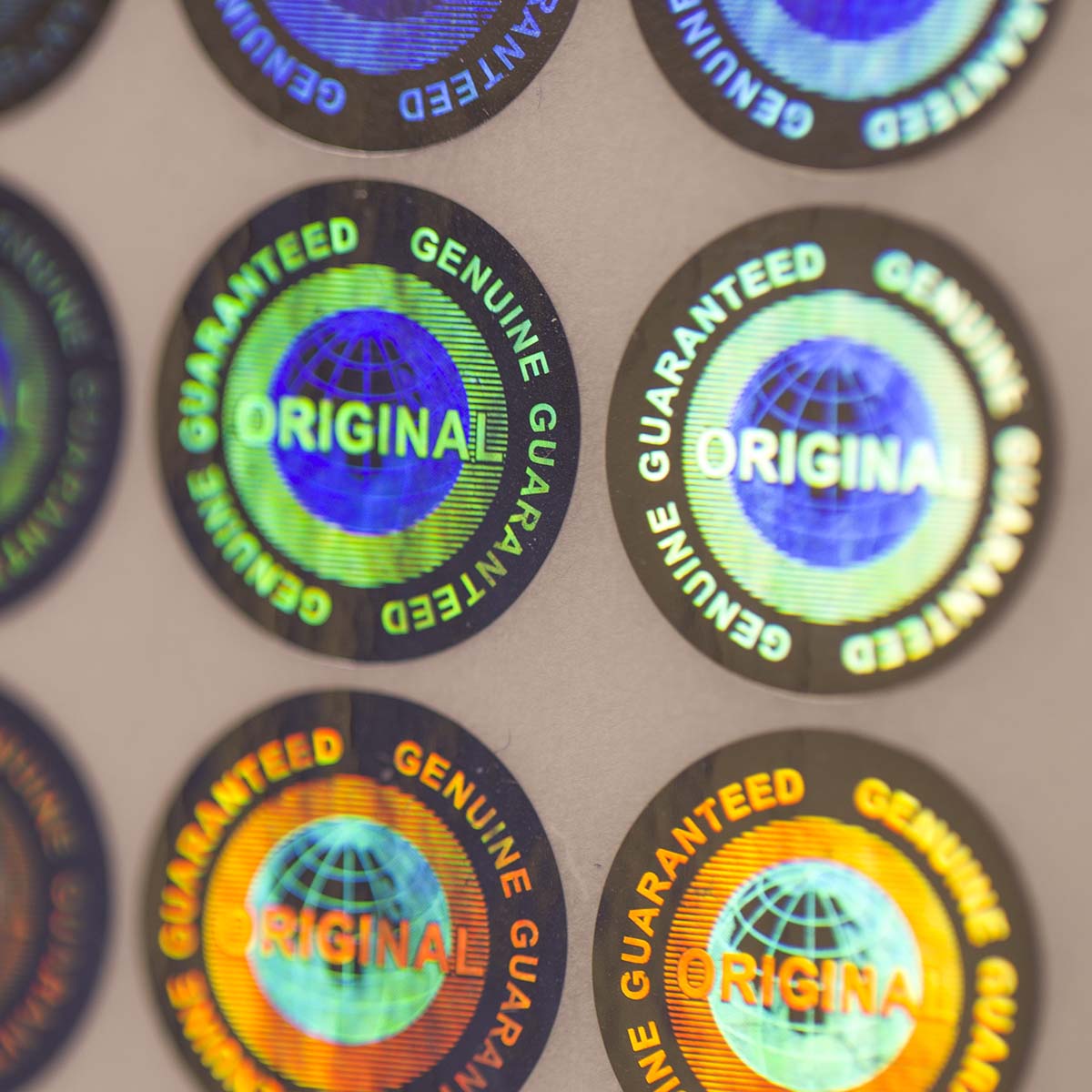 "Original" 3D Hologramm Sicherheitssiegel Silber