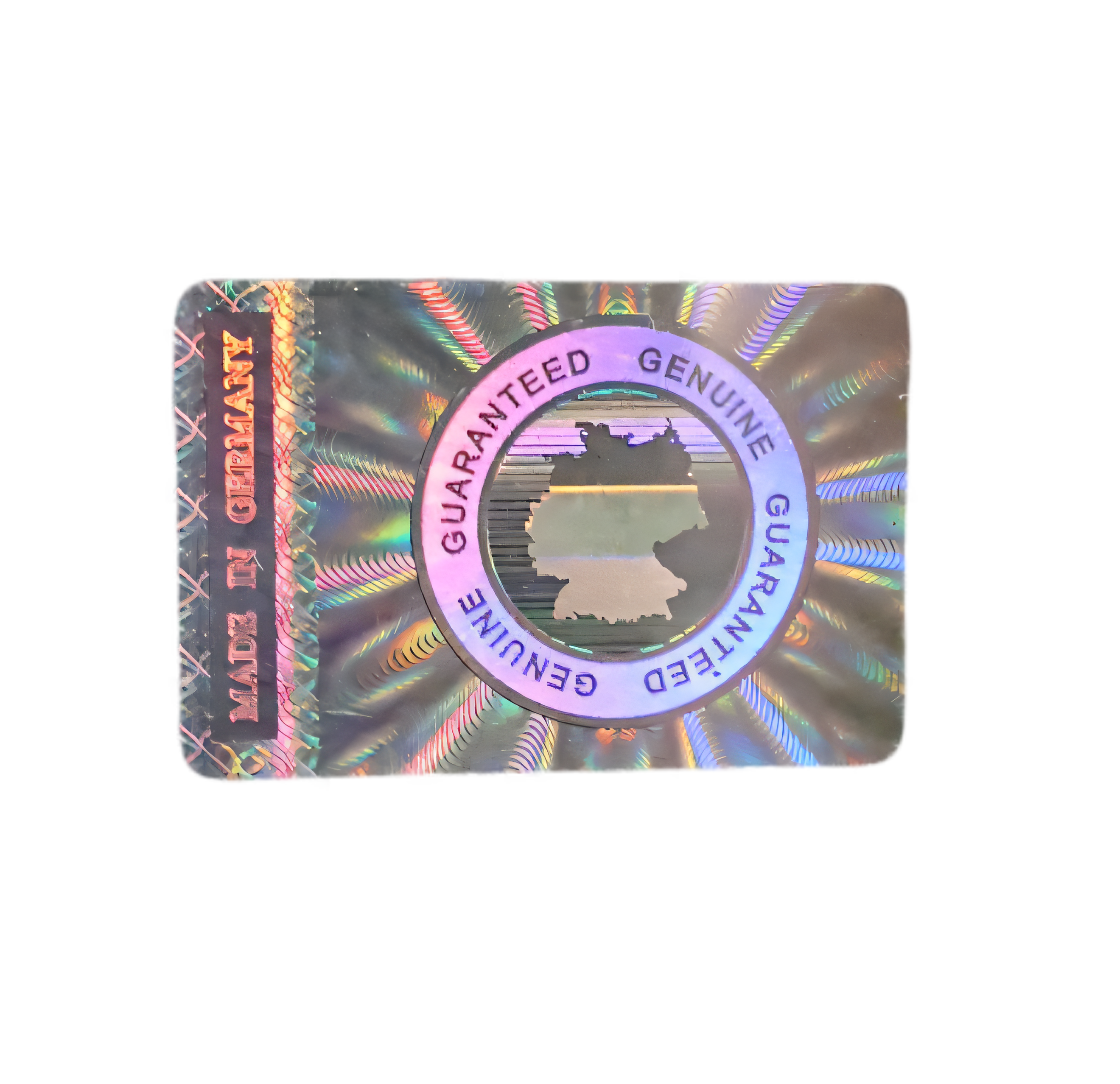 "Made in Germany" 3D Hologramm Siegel 30 x 20 mm