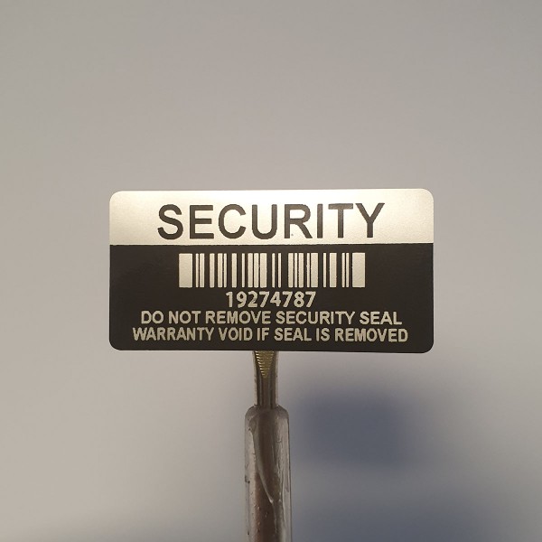 Garantiesiegel Security Seal 40x20 mm mit Barcode